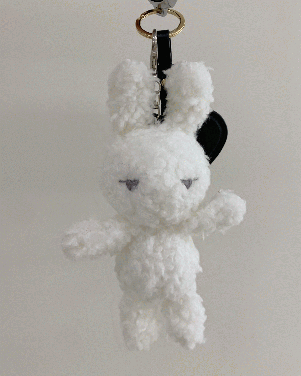 [무료배송]하트 토끼 인형 키링🐰 2color